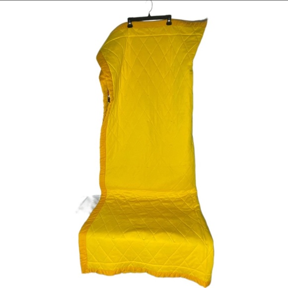 Vintage 70s Handmade Purple Green Yellow Patchwork Quilt - Picture 4 of 16